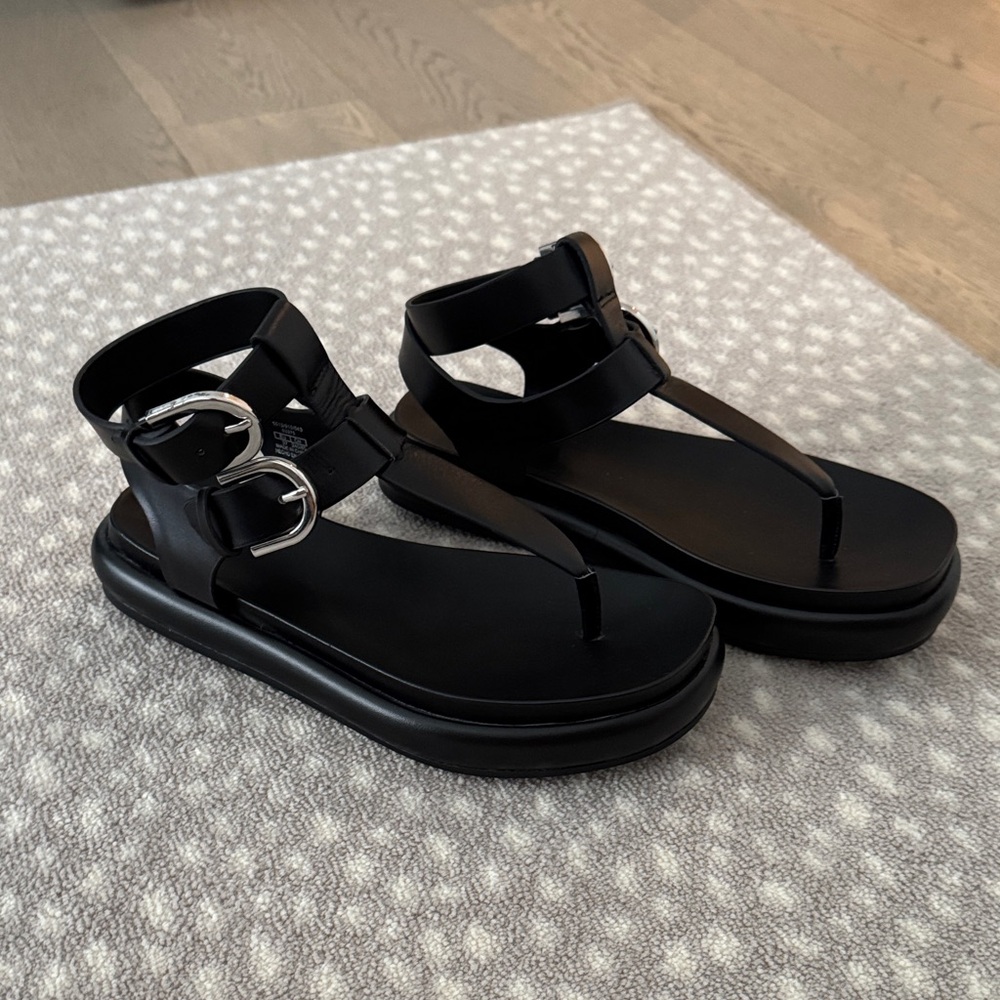 NEW ZARA Leather Sandals